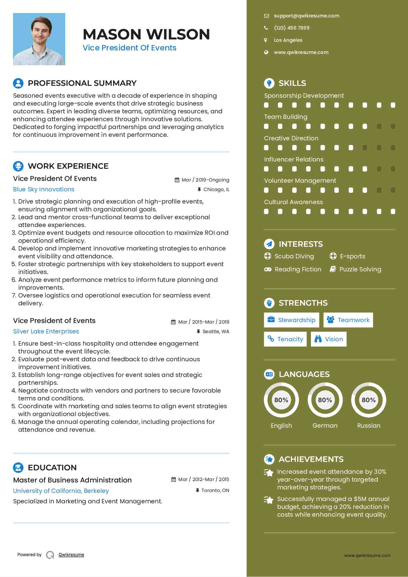 10 Vice President Of Events Resume - Vice President Of Events 1705037260 Pdf 