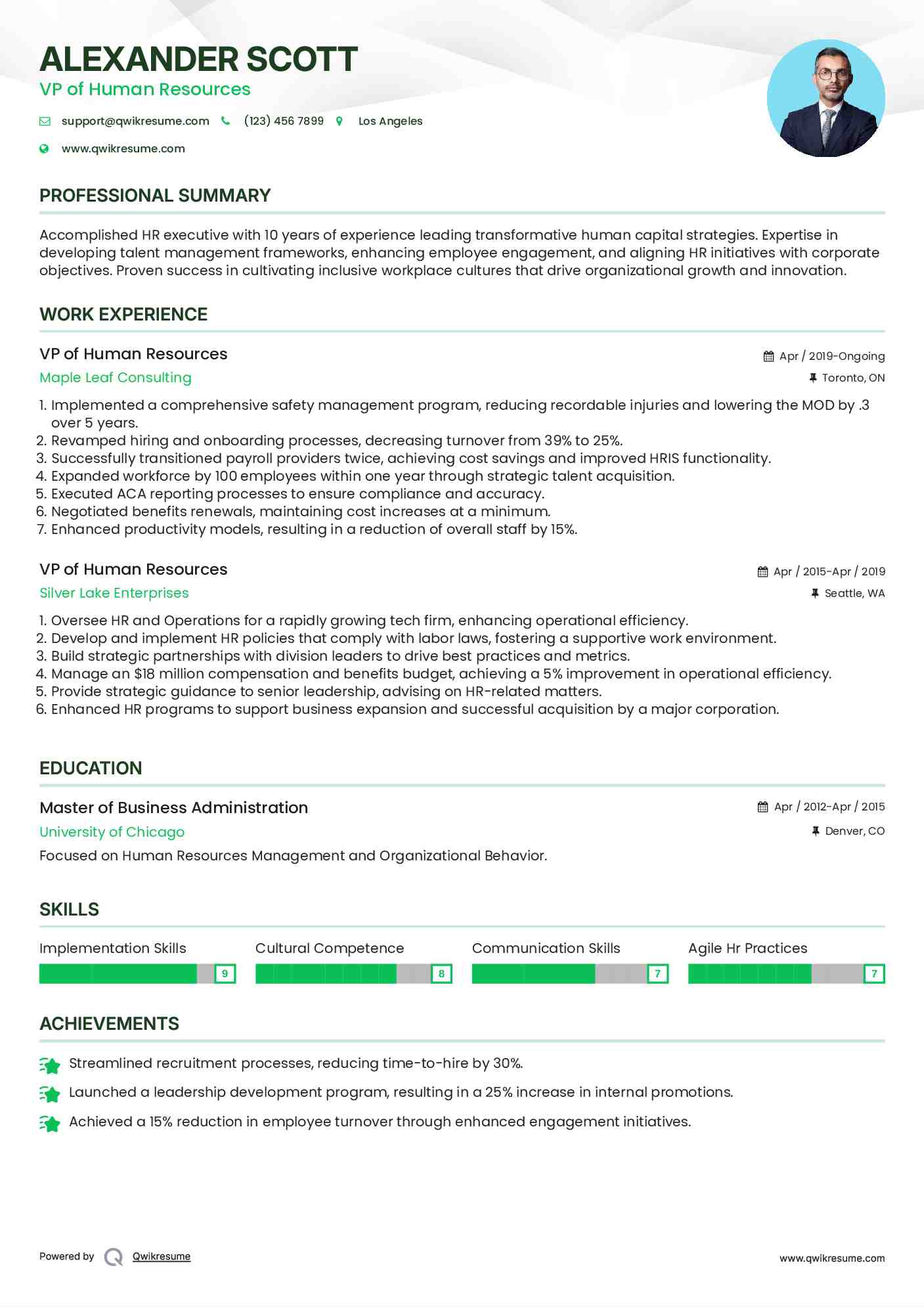 VP of Human Resources Resume Samples - Vp Of Human Resources 1647444951 Pdf 