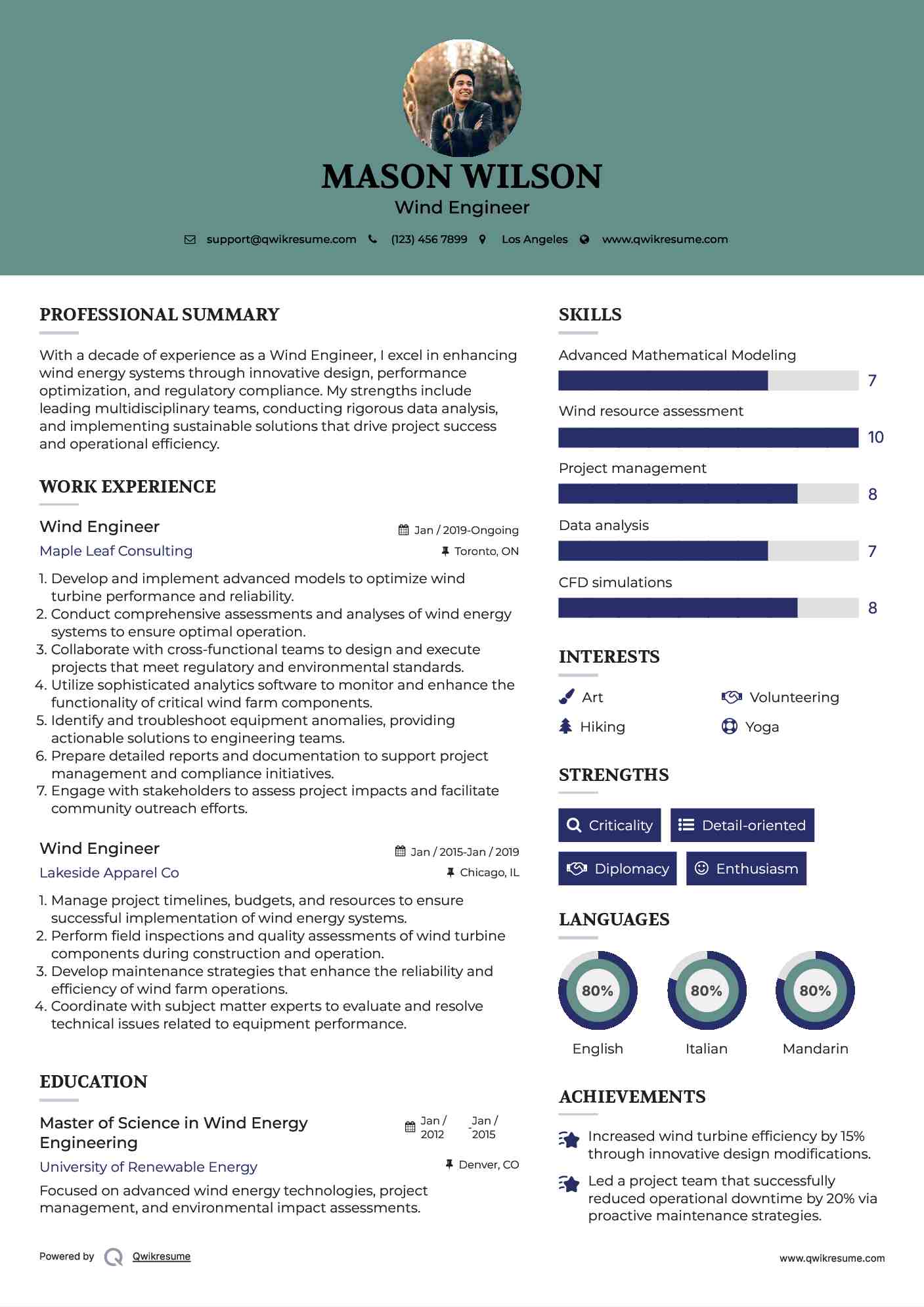 10 Wind Engineer Resume Samples - Wind Engineer 1705559976 Pdf 