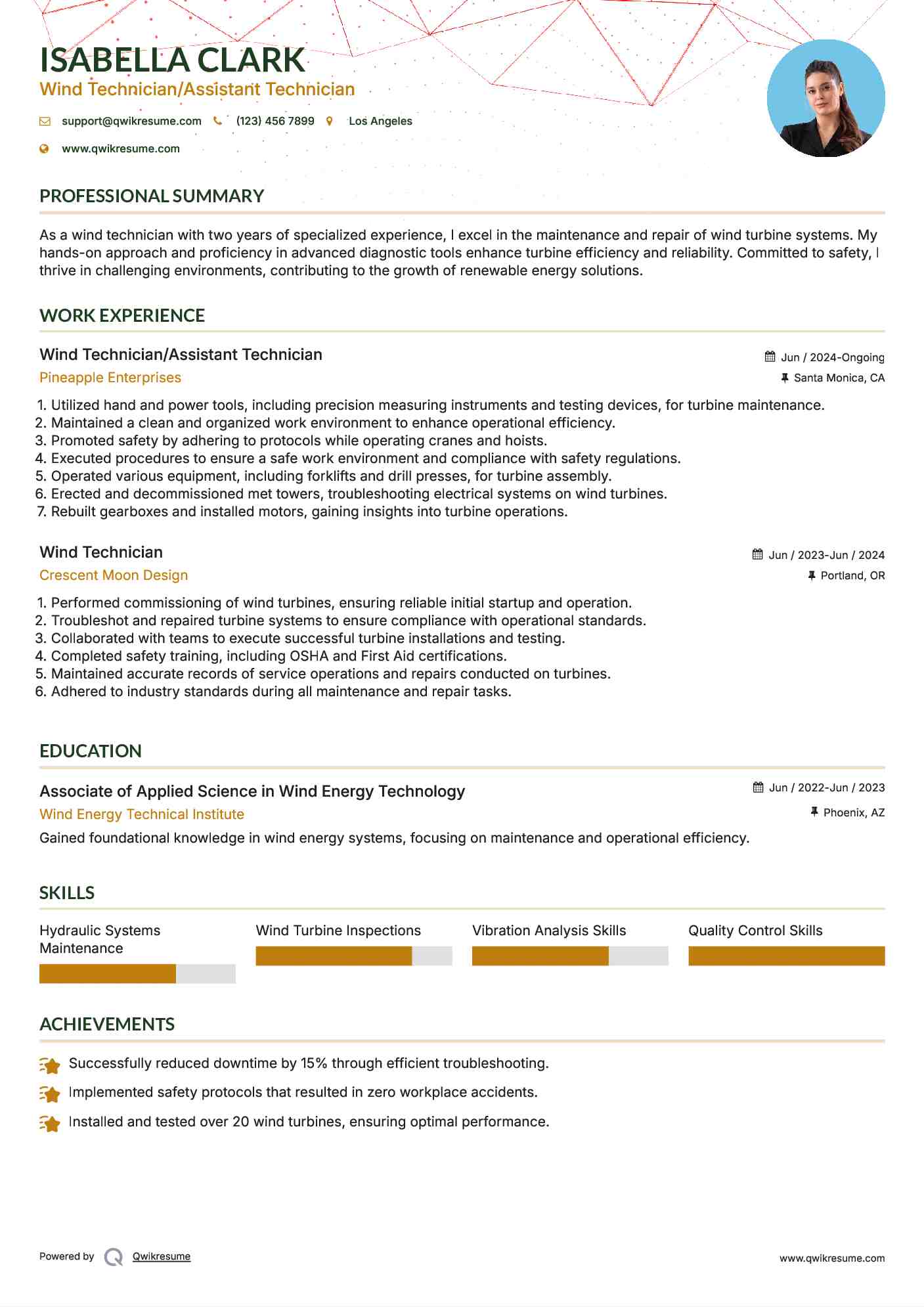 10 Wind Technician Resume Samples - Wind Technician 1577272623 Pdf 